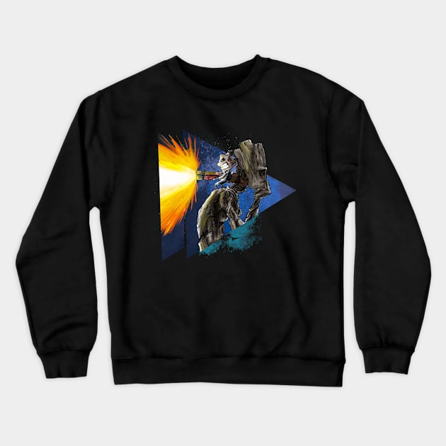 Smash rocket Crewneck Sweatshirt by frikidavid